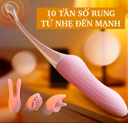Review Thanh rung massage 2 đầu có 3 đầu phụ Jiuai Tanchun mới nhất Review Thanh rung massage 2 đầu có 3 đầu phụ Jiuai Tanchun mới nhất